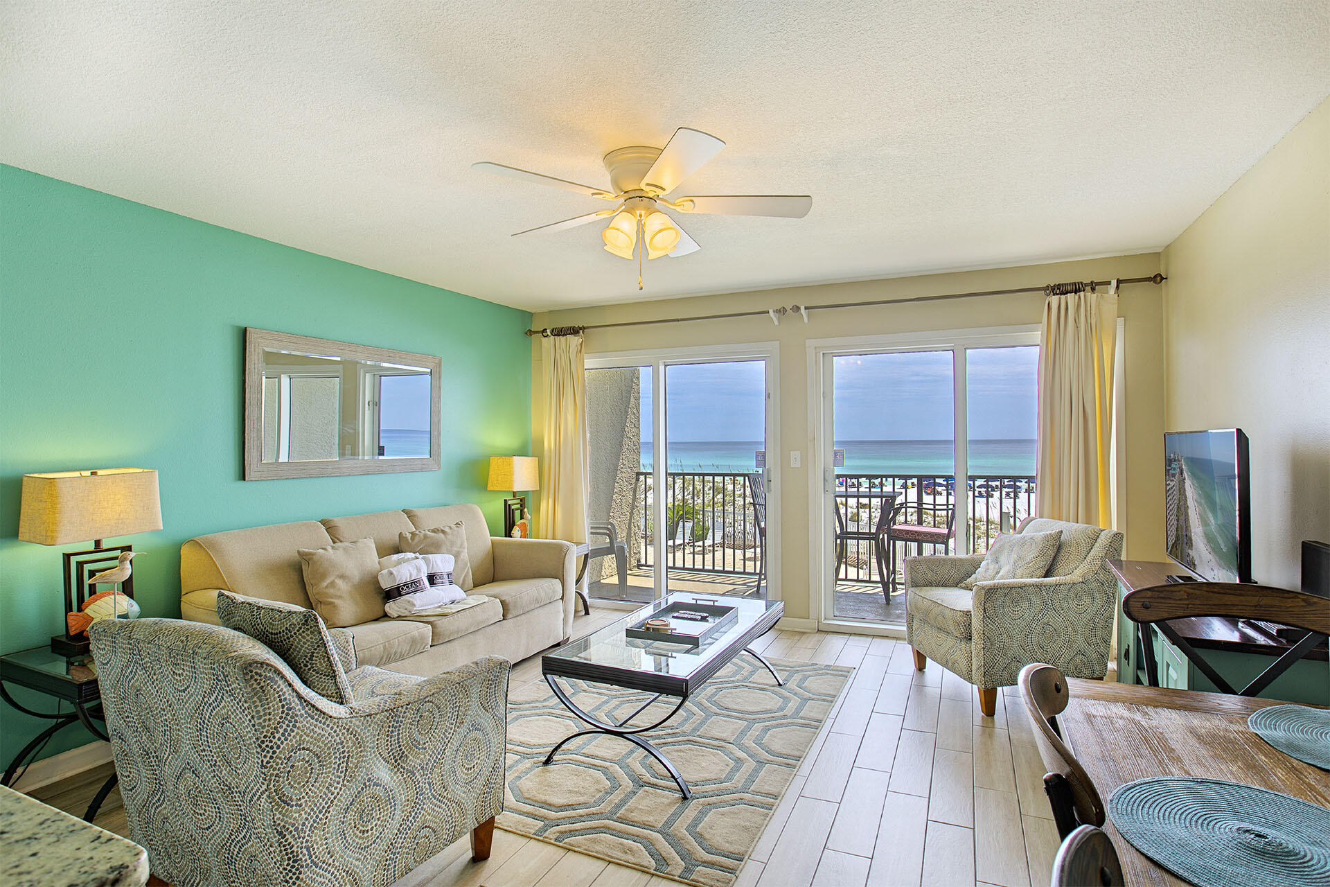 An Emerald Coast opportunity that rarely comes along! Here is your chance to own a coveted Windancer, providing a turnkey rental investment boasting the views and income to prove it. Conveniently located in the heart of Miramar Beach, this low density gem, only 4 stories and 48 units total, puts you right in the action, all while maintaining quaint privacy.In addition to the stunning Gulf of Mexico views, this second floor beachfront condo offers one bedroom sleeping up to six. Crisp and freshly renovated, enjoy new flooring, granite countertops, new paint, living room furniture, and appliances! A short stroll to all the happenings in Miramar Beach! Book your showing and don't miss this rare opportunity to own a piece of paradise.