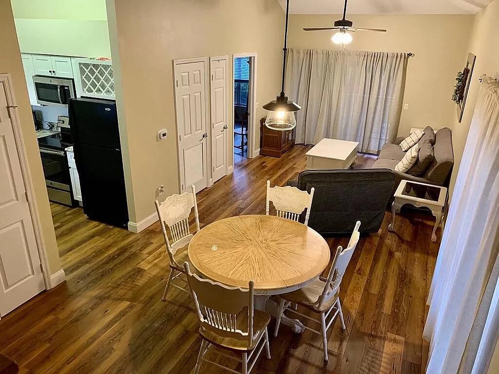 Available Now! Sorry, No Pets!Welcome to this stunning fully furnished unit in the highly sought after Florida Club condominium, location of Niceville, FL. This one-bedroom, one-bathroom home offers a modern and stylish living experience. The beautiful kitchen features white cabinets, stainless steel appliances, and granite countertops, creating a sleek and elegant space for all your culinary adventures. The vinyl flooring throughout adds a touch of sophistication, while the full-sized washer and dryer provide convenience and ease. Step out onto the screened balcony, complete with storage, and enjoy the serene surroundings. Additionally, this house is part of a community that offers a range of amenities for your enjoyment. **All pets are registered via pet screening, and all assistance animals are verified through the same screening process.**
**Carpet cleaning & Admin Fee charged (if applicable)**
Tenant to verify all data. Please contact Sound Choice Real Estate to schedule a showing- 850-389-8533.
***Approval is based on several factors as follows***
- Rental History and Verification
- Employment History and Verification
- Credit History
- Criminal Background & Terrorist Database Check
- Pet Verification