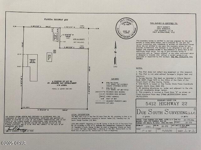 NO RECORDED SUBDIVISION - Land