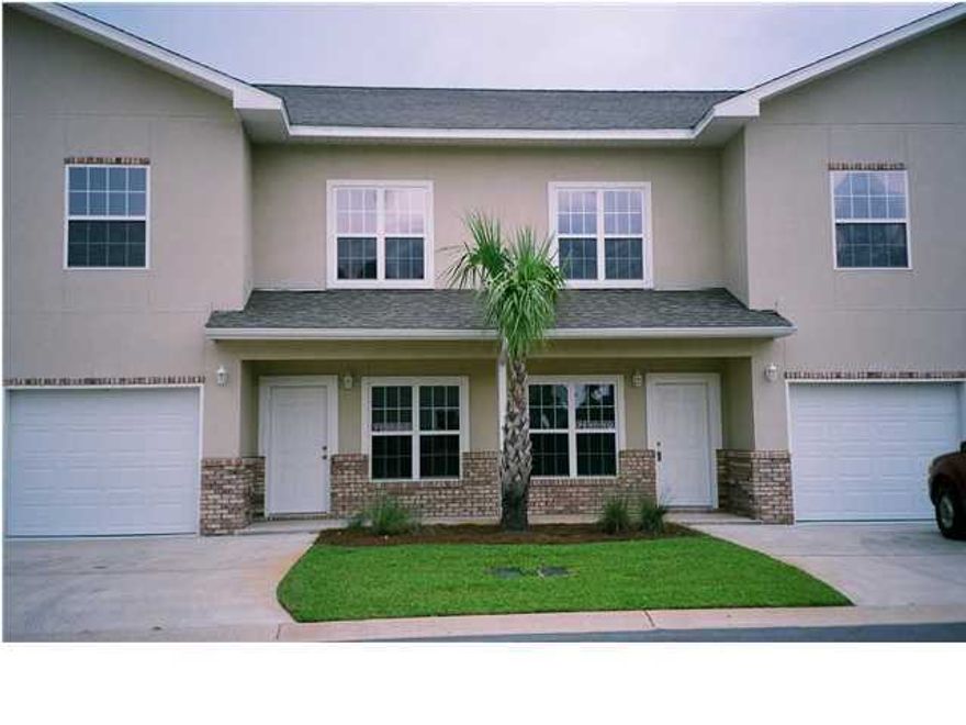 These three bedroom town homes are beautiful with 9 ft. ceilings, 20x20 porcelain tiles, granite countertops, and custom cabinets. Three bedrooms upstairs and a loft area for your office or play area. Downstairs has a 1/2 bath, laundry room, living dining combo, kitchen and den. Close to Hurlburt Field shopping, and schools. Sorry NO PETS and no smoking allowed in unit or garage.