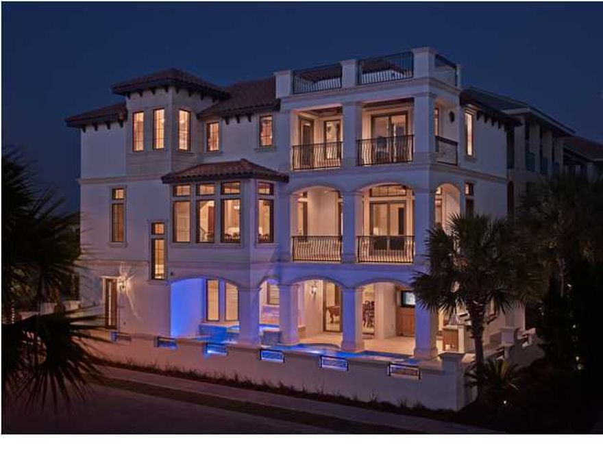 Welcome to ''Wahoo Yahoo'' One of Destiny By The Sea's Newest of Masterpiece Homes! There are too many Details to describe this incredible home, however, let's try! The outdoor pool/patio features a 36' Wolf Grill, Stereo, TV, Ipod Docks, in pool bar stools, waterfall and tanning shelf. Walk into the front doors of this impressive 7 Bedroom, 7 and a half Bath property and walk straight into the gaming area that is directly off of the pool and outdoor living area. Next, walk to the second floor or take the Elevator and View an Incredible Chef's Gourmet Kitchen with Open Floor plan looking into the Living and Dining Area. Walk out onto one of the many balconies and look over the pool area or down at the Beautiful White Beaches of Destin. This home is located in the most exclusive