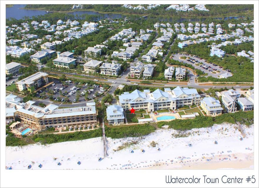 Beautiful waterfront condo in the Award Winning Watercolor Resort! Fully furnished, this 2 story 4 bedroom 3 bath (sleep 12 comfortably)condo generated over $130,000 in rental proceeds for each of the last few years. This Beachside Town Center condominium has a private pool for building owners and guest; but, is steps away from the Watercolor Beach Club. Reserved, covered garage parking, granite counters and stainless appliances. Buyer is to pay a $295 transfer fee and .5% due to the St. Joe Foundation due at closing. ***Buyer is responsible for personally verifying details about this property. Any information contained in this listing is believed to be accurate but is not guaranteed.***