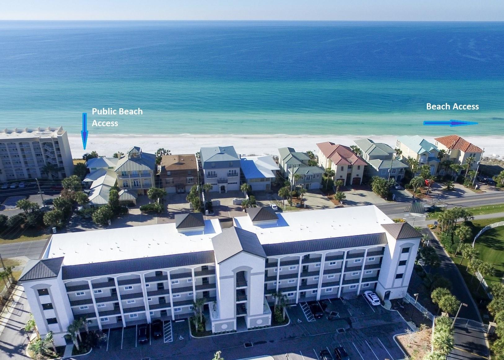 Alerio is one of Destin/Miramar Beach's newest developments offering all the amenities you would need for a great beach home investment or second home. The complex convenient access to the beach, on site check in, pool, hot tub, splash pad for the kids and much more. It is conveniently located within walking distance or a (short golf cart ride) to many beach front restaurants and great shopping. This unit is one of only eight top floor units in the front two southern most buildings offering beautiful views of the gulf. This 3-bedroom 2-bath condo offers 10-foot ceilings, granite counter tops in kitchen & baths, wood floors throughout, stainless steel appliances and washer/dryer. This unit is sold furnished with a few minor exclusions.