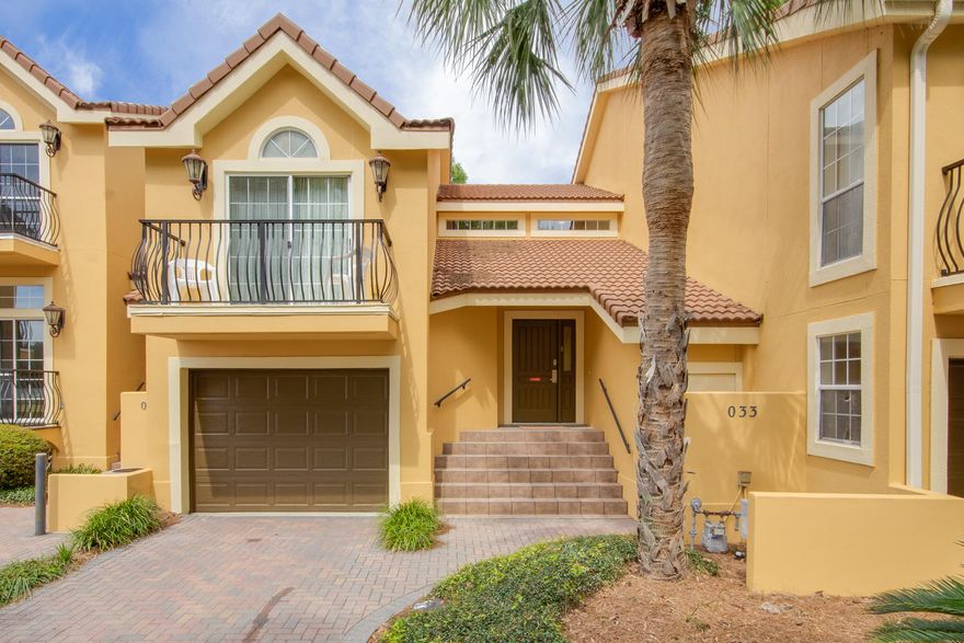 Wow! Stunning Bay front townhome with sweeping views of the 9th fairway of Links Golf Course and the Choctawhatchee Bay. Enjoy the extra storage and parking of the detached single car GARAGE with an additional parking space directly in front of this home. The main living area offers an open kitchen/living space completely tiled, a gas fire place, and a convenient master bedroom with access to the private screened porch. The 2nd floor offers an additional master suite and guest bedroom each with a private balcony, en-suite, and serene golf course, bay and lake views. There's also a loft perfect for an office or extra sleeping quarters. This home is located at the end of a cul-de-sac offering low traffic, tranquil surroundings and the perfect getaway while on vacation. As an added bonus and to introduce the new owners to the Sandestin lifestyle, the listing brokerage and seller(s) are offering an incentive package to the buyer(s) of this property: Golf for four on one of our three championship courses, a pass for four to Sandestin's exclusive Beach Club, and an introductory membership to the Burnt Pine Golf Club.

Sandestin Golf and Beach Resort is a major destination for all seasons and all ages, and has been named the #1 resort on Florida's Emerald Coast. This magical 2,400 acre resort, comprised of over 70 unique neighborhoods of condominiums, villas, town homes, and estates. The resort features miles of sandy white beaches and pristine bay front, four championship golf courses, a world-class tennis center with 15 courts, 4 resort swimming pools (and 15 private neighborhood pools), a 113-slip marina, a fully equipped and professionally staffed fitness center and spa, meeting spaces and The Village of Baytowne Wharf, a charming pedestrian village with events, shopping, dining, family entertainment and nightlife. For true golf cart community living, Grand Boulevard is just outside the resort gates and provides access to additional shopping, dining and entertainment â€“ all without traveling on Hwy. 98.  Come to Play, Stay for Life!