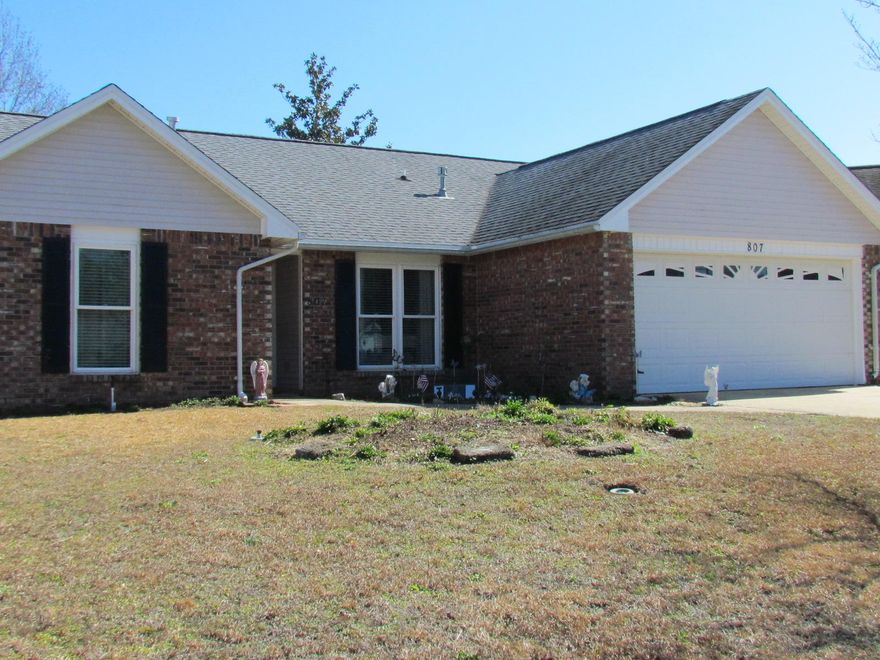 Charming 3 bedroom 2 bath home in convenient College Oaks subdivision. Lovingly maintained home, a must see. Kitchen has stainless appliances, gas stove, 2 pantries, and bay window in eat in area. Tile flooring in the living areas, new carpet in all the bedrooms. Master en suite bath has shower stall and ski light. Hall bath has tub/shower combo. 2nd bedroom has large closet with built ins. 2 car garage with automatic garage door opener.  Fully fenced private back yard with 2 story storage building/playhouse w/electric. Screened porch for enjoying the backyard. No pets and no smoking allowed. Single person or single families only, no roommates. Any person 18 years old or older must apply separately. Tenants required to carry renter's liability insurance