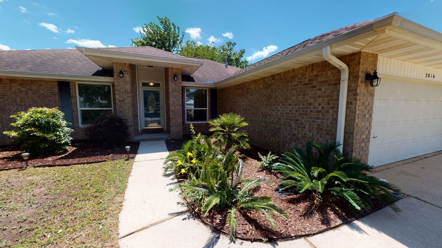 Beautiful brick home in desirable Crestview neighborhood! Peaceful fenced in back yard with screened in back porch and a secluded wooded area directly behind the home! Seller updated home completely! Beautiful new kitchen & appliances! Gorgeous updated bathrooms! New flooring through the main living areas! 3 bedrooms 2.5 baths and an extra space for an office or additional sitting area! Home has a newer hot water heater & a/c unit! Nothing to do here but just move in! Don't wait, schedule your appointment today! 3D Virtual Interactive Tour Link Included. This one WON'T last long!