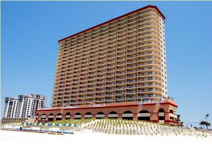 This one bedroom unit located in the desirable Sunrise Beach Resort has the living room and master bedroom both facing the Gulf offering spectacular views. There is also an extra bunk room and second bathroom which allows this condo to comfortably sleep six. Interior features include 9 ft. ceilings, two 8 ft. sliding glass doors to the balcony with 8 ft. of depth, ceiling fans, an owner's closet and much more. Sunrise amenities include beach access, a Gulf Front exercise room, covered parking in the garage under the building, two Gulf Side swimming pools, 2 spas, children's water play area and a BBQ area with gas grills.