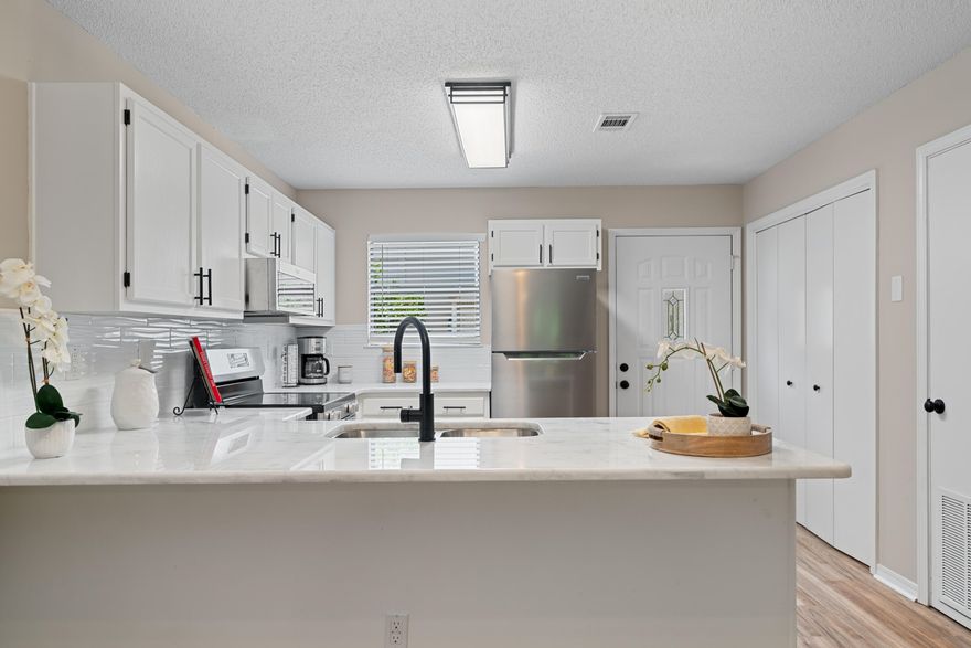 &#128293; 100% Redone - Must See Townhome in Prime Location! &#128293;Step into this fully renovated end-unit townhome that shines with modern upgrades and timeless charm. With 2 bedrooms, 1.5 baths, and a bright open floor plan, this property is move-in ready and waiting for its next proud owner.&#128736; Recent Upgrades Include:Metal Roof (2005) with 10 years remaining per 4-Point inspectionAC (2018) and Brand-New Hot Water Heater (2025)Updated kitchen with granite countertops and stainless steel appliancesModern lighting, ceiling fans, and new flooring throughoutFresh interior & exterior paint for a crisp, clean feelRenovated bathrooms with stylish finishes4-Point Docs available Monday - buyer peace of mind!&#128715; Layout Highlights: Downstairs features an open-concept