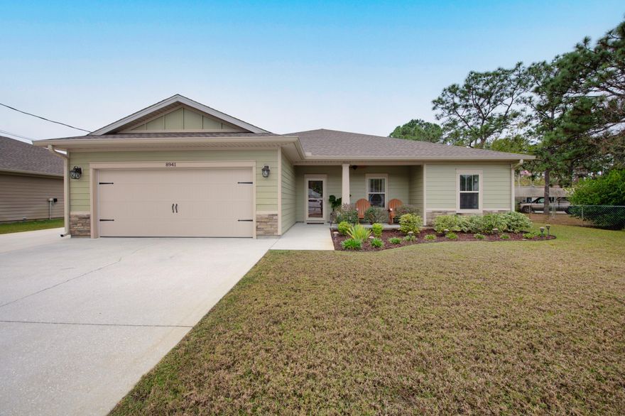 Beautiful pool home located in East Navarre, 8941 Quail Roost has so much to offer to it's next owners. The driveway has an addition for any toys you may want to keep at the house, a boat, or an RV would fit great and the driveway extends all the way into the back yard. As you walk into the home you are immediately greeted with a sense of calm and belonging. From the floor to the cieling it is very apparently how immaculately maintained this home is. The laundry room located off of the garage is tucked away perfectly to provide a great space to do laundry but also far enough away from the bedrooms that you won't even notice when a load is being washed. The living space is large enough for a sectional, several chairs and your TV stand and open into the kitchen and dining room. The kitchen