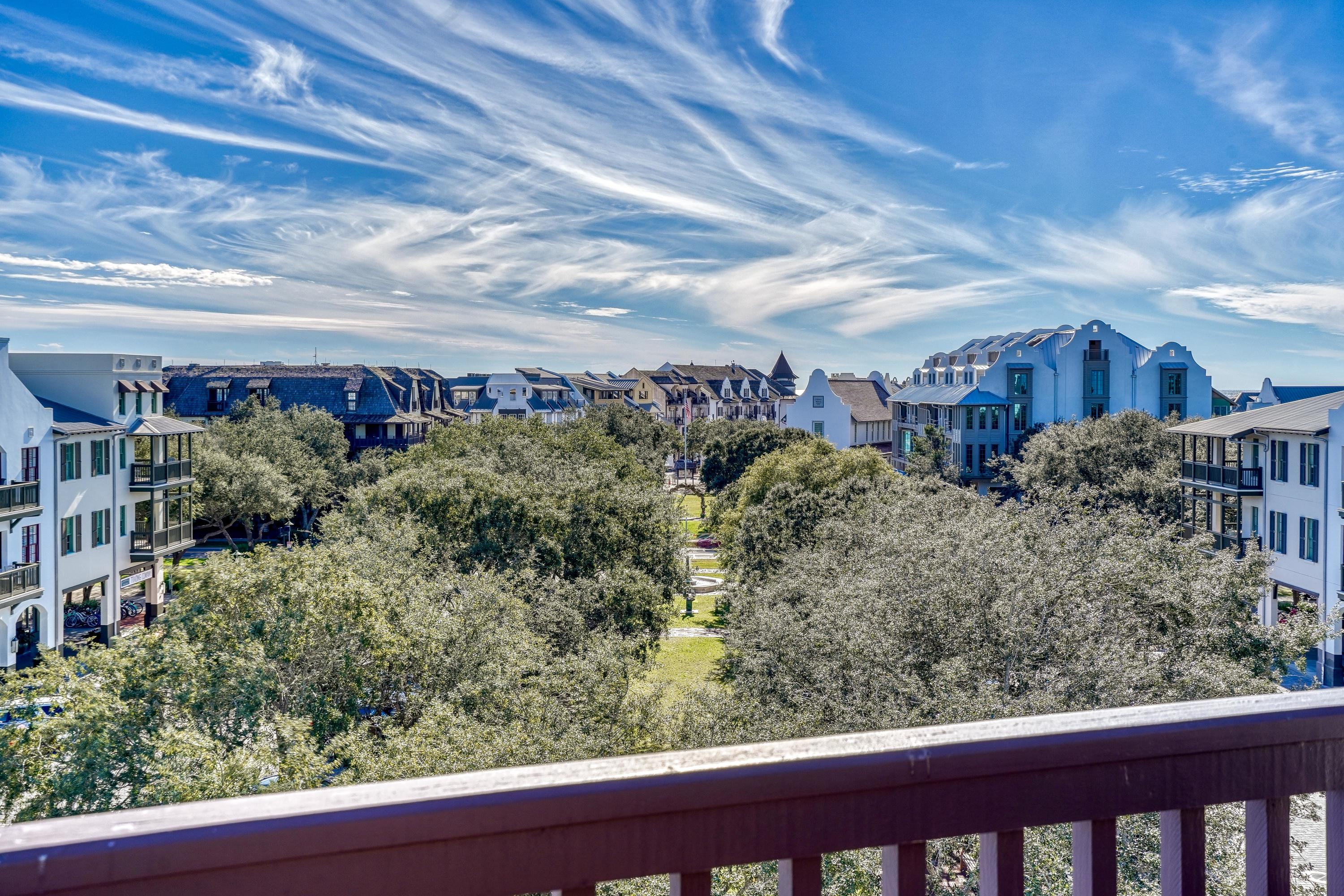 Experience the luxurious lifestyle of a Rosemary Beach home owner today! This gorgeous condo is located in the center of Rosemary's Town Center. Perfectly situated just a walk away from some of 30A's finest dining and the spectacular white beaches of the Emerald Coast. This condo is elevated by its unique design, creating a spacious and open-floor plan with two balconies. Bright whites contrasted with beautiful hardwood floors makes for a timeless, elegant look! The master bedroom is accompanied by french doors that lead out to a private balcony, overlooking the treetops of Town Center. These balconies are the perfect place to catch the sunrise with a cup of coffee, or the sunset with your favorite novel. This kitchen was created for dinner parties!