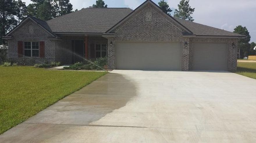 For comp purposes. New Construction home - loads of upgrades and special features. Brick home with 420 sq.ft. covered patio and 4 ceiling fans. Fireplace, large kitchen with solid wood custom cabinets, granite, stainless steel appliances, large pantry. Fully sodded and landscaped with irrigation. Custom tiling in bathrooms. 10 ft ceilings, crown molding and many other upgrades.