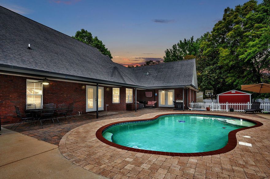 Rare opportunity for another chance at this home! Back on the market after buyer contingencies fell though. Explore this beautiful two-story home in the heart of Niceville, offering a thoughtfully designed interior & appealing exterior features. 
Step inside to discover a grand foyer adorned with exquisite tongue and groove detailing. Whether you're enjoying the cozy fireplace, cooking dinner, enjoying family around the dining table, or stepping outside to unwind on the large patio by the pool, there is plenty of room for everyone. The generous living area provides many layout options as well.
The updated kitchen features abundant cabinetry, marble backsplash, and quartz countertops, complemented by stainless steel appliances and a quaint alcove with bench seating overlooking the lanai. The smartly divided split floor plan ensures privacy and comfort for all occupants. The oversized master suite on the main level is a true retreat, featuring direct access to the pool and a spa-like ensuite bathroom. The main level also includes two additional bedrooms, providing comfort and convenience. Upstairs, a versatile layout awaits with the potential to use the space as a fourth bedroom, complete with a custom Murphy bed frame, a flexible bonus area, and a full bathroom.
Outside, the property boasts a large corner lot with mature landscaping, an oversized driveway, and a circular drive enhancing its curb appeal. 
Additional highlights include Brazilian hardwood flooring throughout the main floor, spray foam insulation for energy efficiency, a tankless water heater, sprinkler system, fully fenced yard, a whole home generator, oversized garage, and a 16x12 Tuff shed for extra storage.
Enjoy easy access to local amenities, schools, and military bases, making this home an exceptional choice for comfort and convenience. For ease of mind, Sellers are offering a one-year Home Warranty. Dimensions deemed accurate but should be verified by buyers. Schedule your tour today!