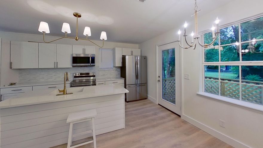 More photos coming 5/26/2022!
Great LOCATION down the street from  Carpenters Park, Blackwater State Trail and downtown Milton where you will find a boat launch, fishing, a splash park and plenty for the entire family. The Park is close enough to ride your bike or take a stroll / walk. This 3/1 home has been completely gutted and updated with brand new flooring throughout, quartz countertop, kitchen island, brand new appliances and fully renovated bathroom. The water heater and electrical were updated recently by previous owner also.  The spacious yard has gorgeous oak trees and a brand new deck to enjoy. This home would make a great starter home or investment property.