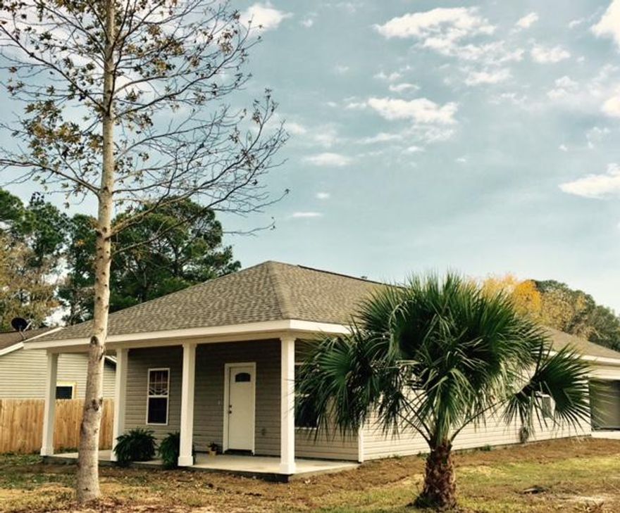 Brand New and located just minutes from Hurlburt Field. This beautiful 3br home has a fenced back yard, granite countertops, dual vanities in master bath, and shaker style cabinets. The cottage style house plan features a large porch and side entry garage. Ownership Interest - Listing Broker/Salesperson has ownership interest in the property.