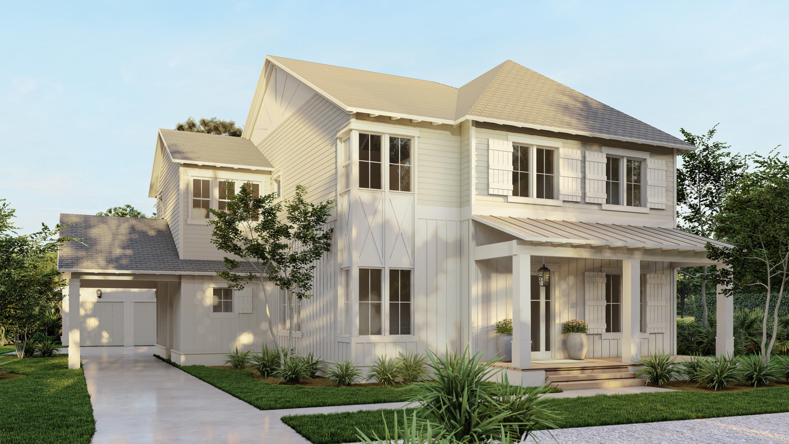 Introducing the brand *NEW* Beau plan built by the Arkon Group and located within the Greenway neighborhood of the popular new community, Watersound Origins. This exciting new plan estimated to be complete by Summer 2024, is being constructed mere steps away from the Origins Golf course and positioned on a homesite backing up to nature preserve, offering peaceful views and added privacy. You can expect to have plenty of coastal charm with this stunning 5-bedroom, 4.5-bathroom home including dual primary suites, a spacious home office for work/school, an upstairs media room, a second laundry room upstairs, private pool, carport and a 2-car detached garage. Like all of Arkon homes, expect to be charmed as you flow through the spacious floor plan with ease. The first-floor features one