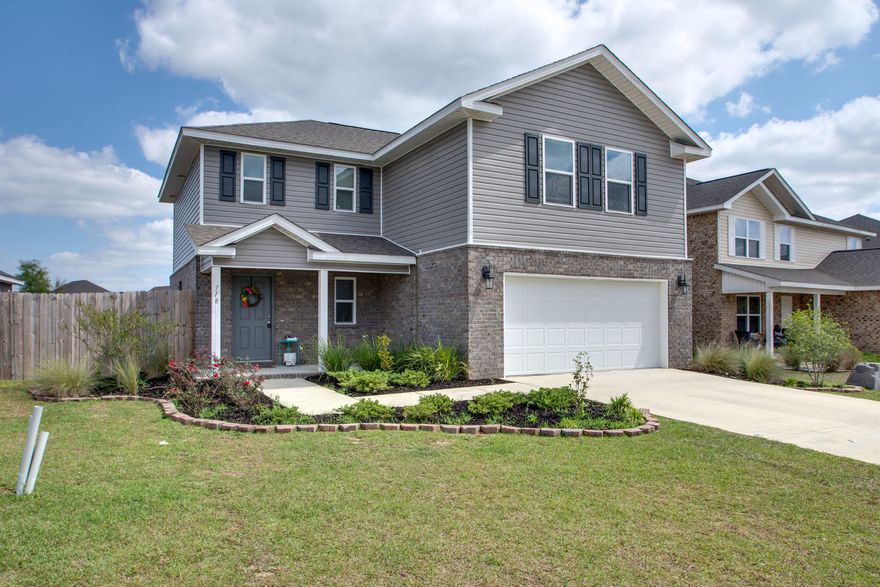 Better than new! This home is located in the highly coveted community of Redstone Commons. This open floor plan is sure to please! It features living areas downstairs and bedrooms upstairs which makes it perfect for entertaining. The kitchen is sure to please the chef in the family with an abundance of space for meal preparation. Notice the nicely appointed stainless steel appliances and sleek granite counter tops. Don't forget the oversized walk-in pantry! There is also a large storage room under the stairs that makes a great reading nook. The living room has a very spacious feel with its abundance of windows which give it a picturesque view into the backyard. The Master suite is quite large and the master bathroom features a large soaking tub and a separate walk-in shower as well as