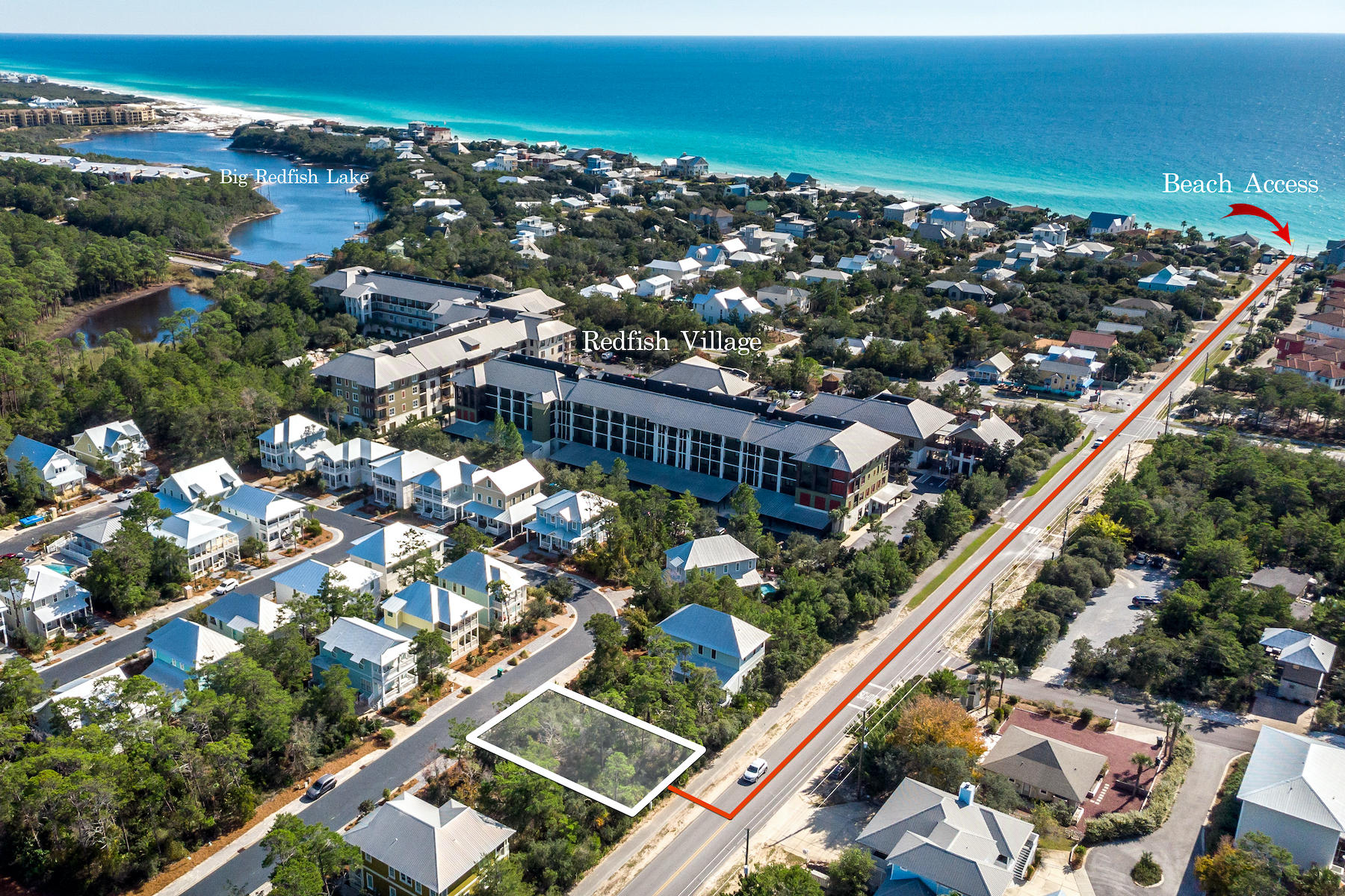 MOTIVATED SELLER! Beautiful wooded building lot located in the community of Lakeside At Blue Mountain Beach. This lot is within two blocks of the emerald green waters of The Gulf of Mexico, and the public beach access located in Blue Mountain Beach, at the south end of County Highway 83. Centrally located within the community and close to the pool. Additionally, the southwestern location of the lot within the community allows easy access to nearby Redfish Village, as well as quaint dining options offered by the community of Blue Mountain Beach. The residence to be built on this lot could easily serve as a full-time residence, second home or rental property. Be sure to ask your favorite Realtor about home plans, survey and the initial tap fee for this lot (initial tap fee paid).