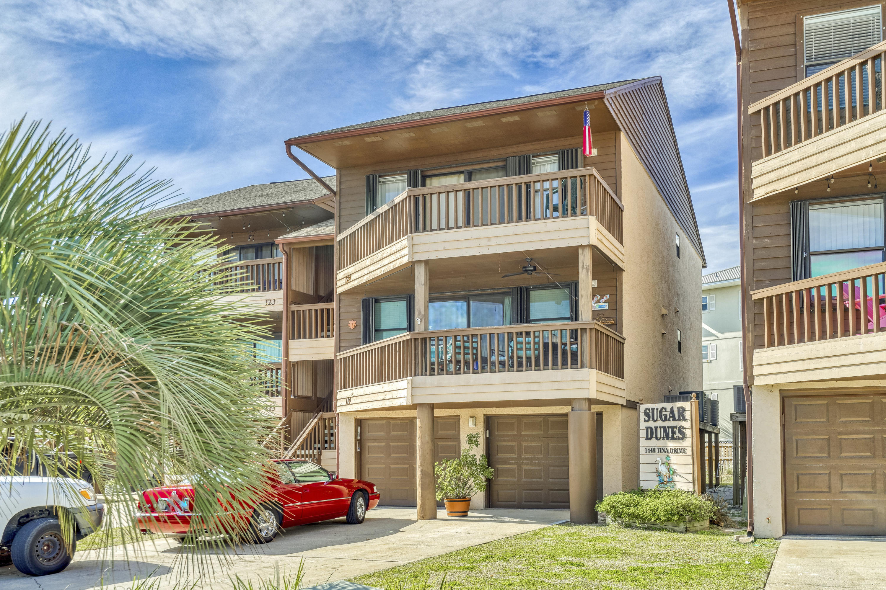 WATERVIEWS and Deeded Santa Rosa Sound Access from this Top Floor Unit, 2 Bedroom, 2 Full Bathrooms, 1024 Sq Feet with Two Large Covered Balconies with Views of the Santa Rosa Sound, a huge Garage with Built-In Storage, Located Just steps from the Santa Rosa Sound and Just Around the Corner from the Gulf of Mexico's Public Beach Access. Some Great Features of this Condo are the Very Spacious Bedrooms, Large Walk-in Closets, Tasteful Beachy Decor, Textured Ceilings, Walk-in Pantry, Cozy Open Living Plan, Enclosed Garage with Auto Door Opener, Driveway, Built-in Hurricane Shutters and the Structure is made of Solid Concrete Block. This Unit was not a Vacation Rental and has Been Well Maintained and Loved. Sugar Dunes' Convenient Location makes it Easy to Navigate to the Pier, more...