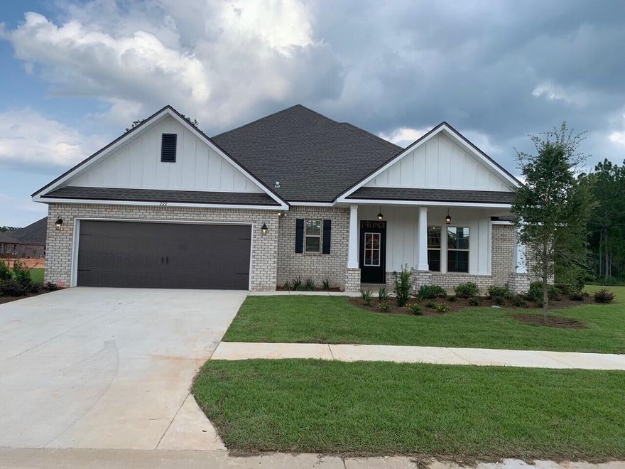 The TAYSOM III G in The Trails at Hammock Bay community offers a 5 bedroom, 3 full bathroom, open 2-story design with the master on the lower level and a bonus room upstairs. Upgrades added (list attached).Special Features: separate vanities, garden tub, separate custom tiled shower, and walk-in closet in master bath, double vanity in the 2nd bath, pocket office on lower level, kitchen island, walk-in pantry, boot bench in mud room, covered porch/patio, recessed lights, undermount sinks, ceiling fans, bronze plumbing fixtures, custom framed mirrors, smoke and carbon monoxide detectors, landscaping, architectural 30-year shingles, and more!Energy Efficient Features: tankless gas water heater, kitchen appliances with gas range, vinyl low E-MI windows, and more!