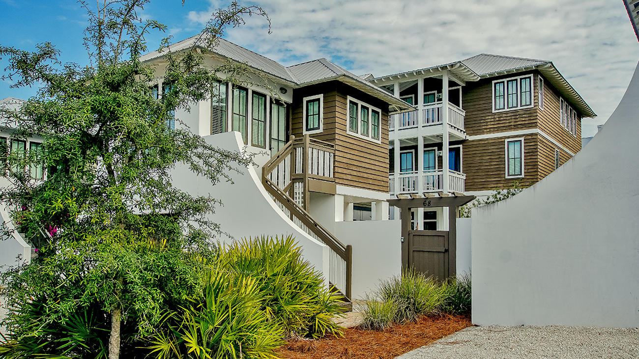 Situated just 3 blocks from the Gulf on the north side of 30A, a prime location with easy beach access and directly adjoining Rosemary Beach overlooking the Tennis Courts. Perfectly located to enjoy the shops and dining of Rosemary Beach. Great investment potential, this home is a high established rental income producer with NO HOA fees. This five bedroom, five bath home with private pool has recently been updated with SMART TECHNOLOGY. The Remote Energy Management System for your A/C gives you control over the house from anywhere in the World. Upon entering the home, there are countless windows allowing the natural sunlight in wherever you gather to relax. The first level has an open floor plan with a Chef's kitchen, stainless steel appliances and granite countertops. The living room.... and dining area are also conventionally located on the first level. An elevator gives you easy access to the upper levels where you will find a spacious master suite with a walk-in closet along with an owner's closet. A second bedroom and bathroom are also on this level along with a laundry room equipped with a washer and dryer. The third level holds the Master bedroom and bathroom. Step outside onto one of the balcony's to enjoy the views of Rosemary Beach and your private pool. 