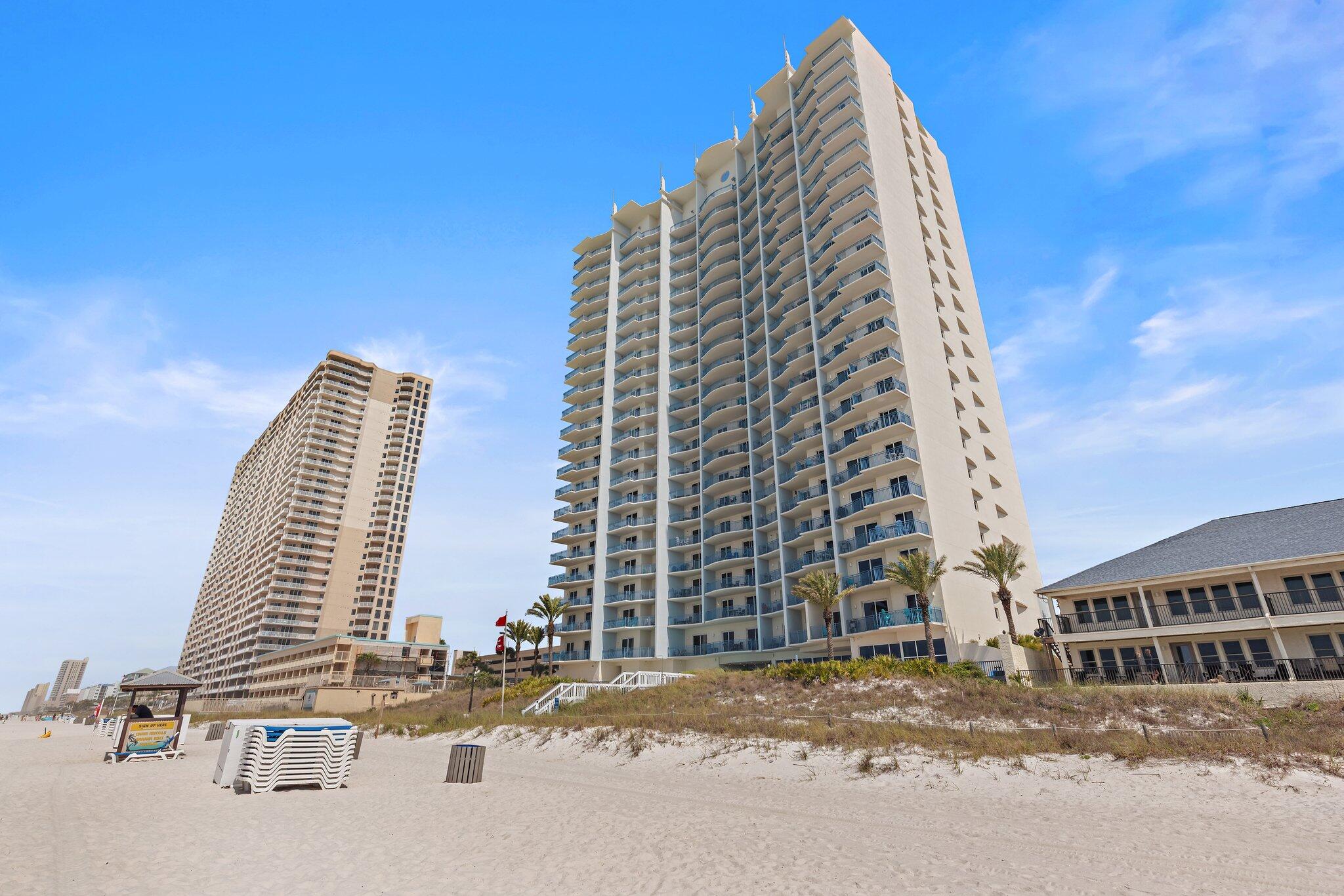 Cozy Gulf Front Getaway at Sterling Breeze... A Boutique Luxury Resort! Located within walking distance to Pier Park, the heart of Panama City Beach! This one-bedroom + bunk, two-bath condo comes fully furnished and offers incredible Gulf views from the spacious balcony, complete with your very own grill! Featuring 9-foot ceilings, granite countertops, tile flooring throughout, and a sleek layout, this residence comfortably sleeps six. Resort-Style Amenities Include: a 2,000 sq. ft. heated pool, whirlpool spa, beachfront chair service, a well-equipped fitness center, an on-site wine bar, general store, and games galore. Just steps from Pier Park and a short drive from the international airport, this is beach living at its finest. Whether you're looking for a vacation home, investment property, or both, this condo checks every box. Turnkey & Ready For You... Come Live The Salt Life At Sterling Breeze!