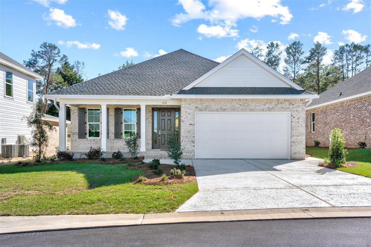 Liberator plan built by a premier builder in our area, just minutes from Eglin AFB, top rated schools and the beaches of Destin. Gorgeous interior features include an open concept floor plan, 8' doorways throughout, LVP and tile flooring, granite or quartz counter tops, Legacy cabinetry w/soft hinges and drawers, stainless steel appliances, tankless gas hot water heater, and much more! Full landscaping and irrigation included, along with screened porch. Pictures are of similar home. More plans and lots available. Call or text today for more information! Buyer to verify all deemed important information.