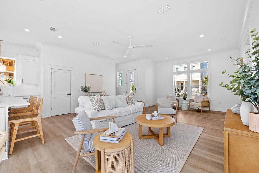 Welcome to 36 Abbey Road, where luxury and coastal living converge in this stunning New Construction Home just off 30A. Boasting 5 Bedrooms, 5 Bathrooms, Plus a Bunk Room, this exquisite residence offers ample space for family and guests to unwind and indulge in the ultimate beachfront lifestyle. As you enter through the front door, you'll be greeted by a grand and inviting open living, kitchen, and dining area. The well-appointed kitchen features top-of-the-line appliances, elegant cabinetry, and a generous island, perfect for entertaining.