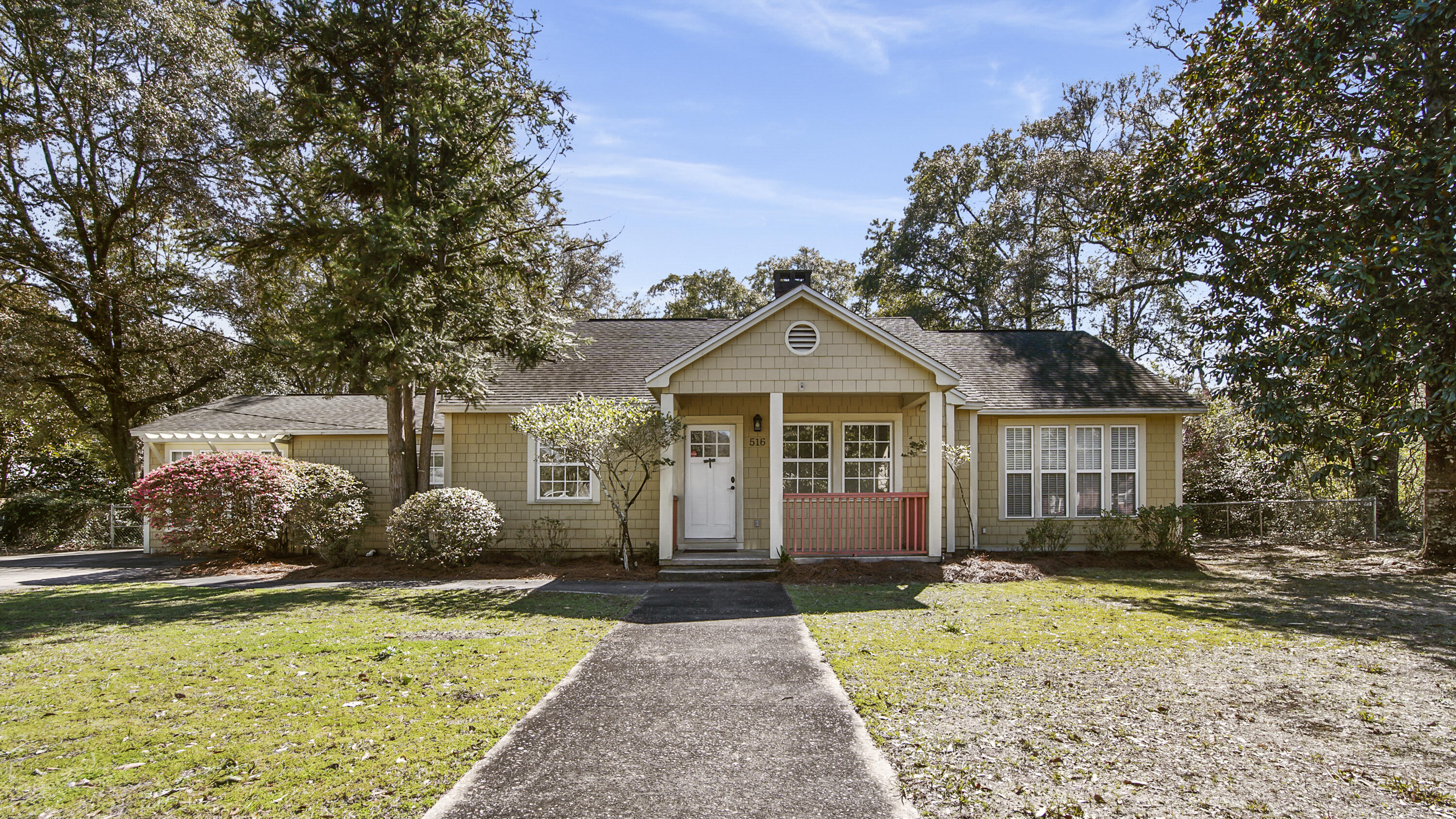 Located in the quaint and beautiful DeFuniak Springs and just a short walk from Circle Drive, Lake DeFuniak, and downtown Baldwin Avenue, this lovely property offers both convenience and charm.When you step inside, you'll feel the warm and homey atmosphere right away. The spacious layout features beautiful hardwood floors throughout the living areas, giving it a classic touch that flows nicely. In the kitchen, you'll notice the tongue-and-groove wood ceiling and granite countertops that add both style and functionality to the space. With plenty of recessed lighting, including dimmers for ambiance, this home is perfect for any occasion. Natural light floods in through the many windows, creating a bright and inviting feel. One of the great features of this home is the natural gas fireplace, which provides cozy warmth on those cooler evenings. The kitchen also boasts a natural gas stove, making cooking efficient and enjoyable.
Don't miss the fantastic large back porch with its gorgeous wood tongue-and-groove ceiling. It's the ideal place to enjoy your morning coffee or host evening get-togethers while overlooking your fenced backyard - sitting on just over a half-acre, there's plenty of room for outdoor fun! Plus, you'll find an attached shed for extra storage, perfect for keeping your space tidy and organized.
Built in 1944 and restored in 2005, this home beautifully blends historic charm with modern updates. You really need to see it in person to appreciate all of its unique features!
Don't miss your chance to snag a piece of DeFuniak Springs charm!