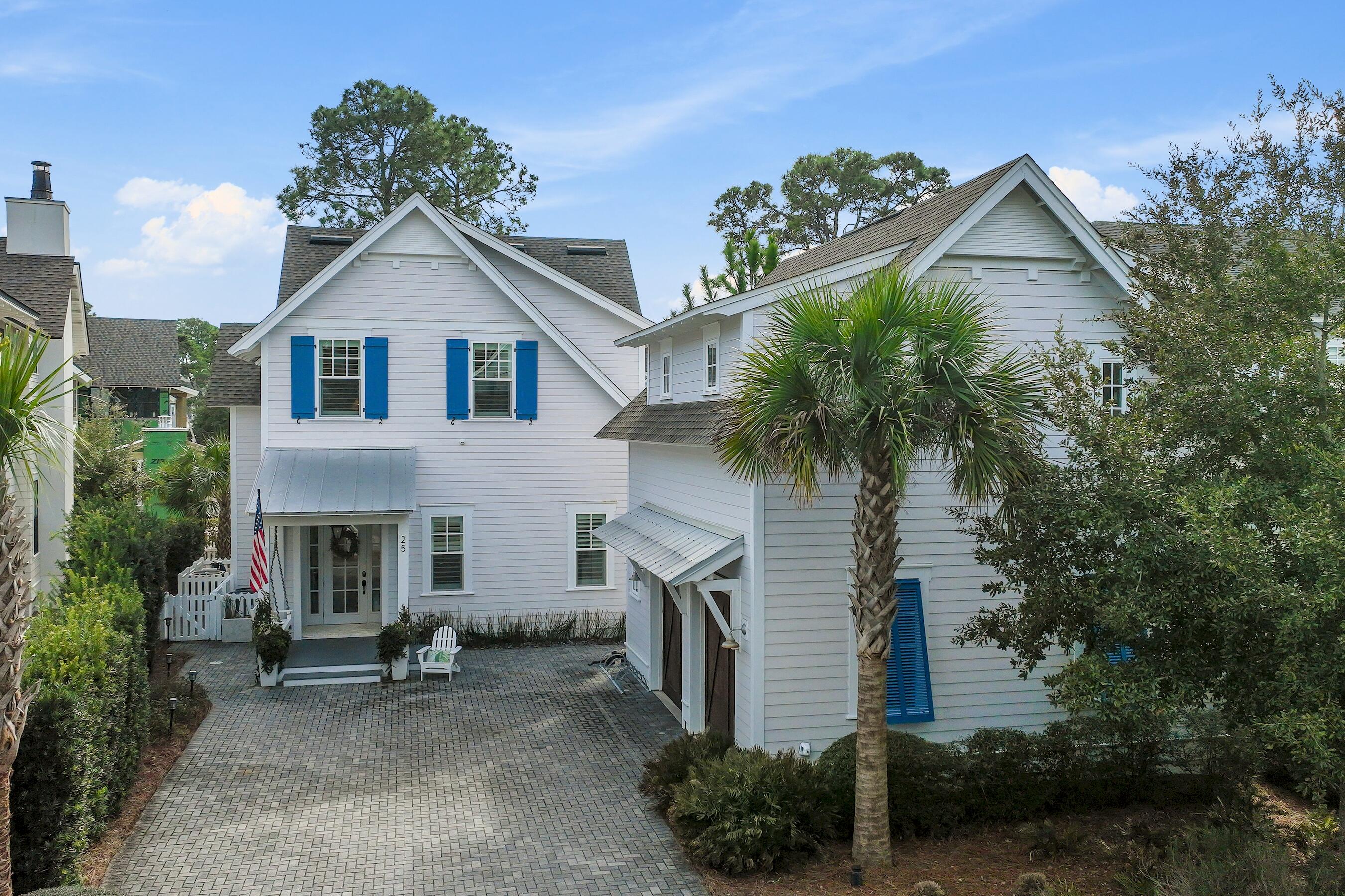 Experience the best of 30A living in this stunning Watersound West Beach home, featuring a private pool and separate carriage house. Perfectly positioned in a serene location, this residence offers an exceptional blend of luxury, comfort, and privacy within one of 30As most sought-after BEACH ACCESS  gated communities. Step inside the main home, where an open-concept design seamlessly connects the living, dining, and kitchen areas.  Beautiful decor, custom millwork, and abundant natural light enhance the coastal charm. The gourmet kitchen boasts high-end stainless appliances, marble countertops, and an oversized island, perfect for entertaining. The primary suite offers a spa-like ensuite bath, while the additional 4 bedrooms with ensuite baths provide ample space for family and guests. The separate carriage house with a private entrance offers flexibility for guests, a home office, or mother-in-law suite. Outside, the private pool and expansive outdoor living area create a perfect oasis for relaxation after a day at the beach.  Recent interior upgrades include new light fixtures, new furniture and rugs, new smart TVs, designer wallpaper in laundry and bath, cabinet painting, Coastal Protection app controlled home monitoring, and much more!

The outdoor living area of this home is incredible! In addition to a lovely screened porch, there is an expansive side yard that the owners have used to recently create a gorgeous oasis with a paver patio and walkways, fountain, quality outdoor furnishings, fire bowl, and all new landscaping. Owners have recently installed a new salt water POOL that features a heater/chiller, app controls, bench & tanning ledge, and water feature. On the other side of the house there is a fenced yard that is perfect for pets! The two car garage has A/C, large screen smart TV, freezer, and fridge.

Watersound West Beach features a community pool/clubhouse, boardwalks, two parks, boardwalk to the beach with bike parking, putting green, entrance gate with security, and fitness center at Watersound Beach. The BEACH ACCESS is a private perpetual easement through Deer Lake State Park. No crowds and no Customary Use worries!  Don't miss this rare opportunity to own a luxury home with a private pool and carriage house in Watersound West Beach! Schedule your private showing today.