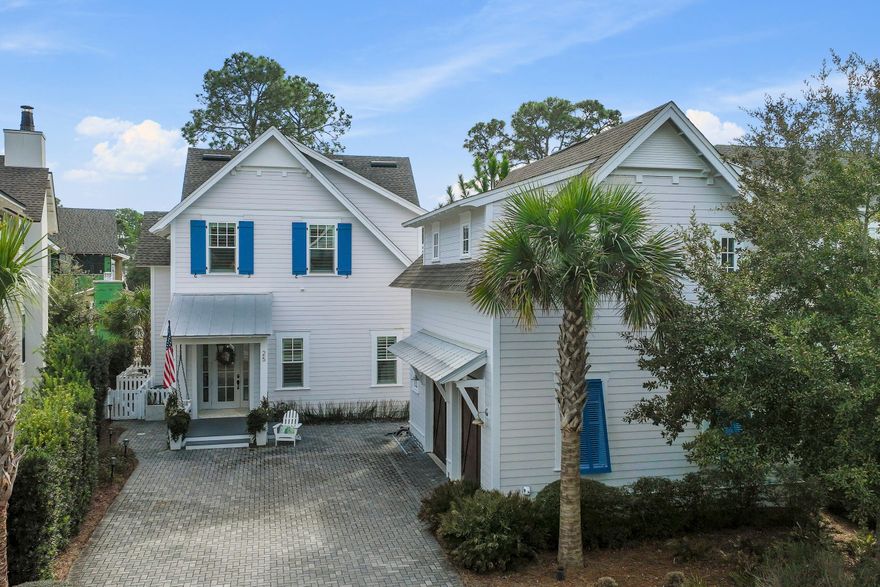 Experience the best of 30A living in this stunning Watersound West Beach home, featuring a private pool and separate carriage house. Perfectly positioned in a serene location, this residence offers an exceptional blend of luxury, comfort, and privacy within one of 30As most sought-after BEACH ACCESS  gated communities. Step inside the main home, where an open-concept design seamlessly connects the living, dining, and kitchen areas.  Beautiful decor, custom millwork, and abundant natural light enhance the coastal charm. The gourmet kitchen boasts high-end stainless appliances, marble countertops, and an oversized island, perfect for entertaining. The primary suite offers a spa-like ensuite bath, while the additional 4 bedrooms with ensuite baths provide ample space for family and guests. The separate carriage house with a private entrance offers flexibility for guests, a home office, or mother-in-law suite. Outside, the private pool and expansive outdoor living area create a perfect oasis for relaxation after a day at the beach.  Recent interior upgrades include new light fixtures, new furniture and rugs, new smart TVs, designer wallpaper in laundry and bath, cabinet painting, Coastal Protection app controlled home monitoring, and much more!

The outdoor living area of this home is incredible! In addition to a lovely screened porch, there is an expansive side yard that the owners have used to recently create a gorgeous oasis with a paver patio and walkways, fountain, quality outdoor furnishings, fire bowl, and all new landscaping. Owners have recently installed a new salt water POOL that features a heater/chiller, app controls, bench & tanning ledge, and water feature. On the other side of the house there is a fenced yard that is perfect for pets! The two car garage has A/C, large screen smart TV, freezer, and fridge.

Watersound West Beach features a heated & cooled community pool, boardwalks & trails, two parks, boardwalk to the beach with bike parking, putting green, entrance gate with security, and fitness center at Watersound Beach. The BEACH ACCESS is a private perpetual easement through Deer Lake State Park. No crowds and no Customary Use worries!  Don't miss this rare opportunity to own a luxury home with a private pool and carriage house in Watersound West Beach! Schedule your private showing today.