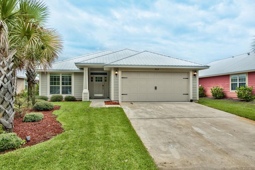Fantastic opportunity to own an affordable 4-bedroom patio home in very close proximity to Choctawhatcee Bay. There is a boat launch just down the street to launch your boat, paddle board or kayak and enjoy the coastal lifestyle! This is also conveniently a one-level home which is a hard to find. The home was built in 2013 and is well maintained with a metal roof and hardboard exterior. Beautiful curb appeal with tropical landscaping & welcoming covered entrance. There is also a covered back patio to enjoy, gazebo w/fire pit and large backyard. There is a 2-car garage, long driveway and irrigation system. Interior features an open floor plan with raised ceilings for a spacious feel. This home is perfect for entertaining and has a stunning kitchen with granite & stainless steel appliances.