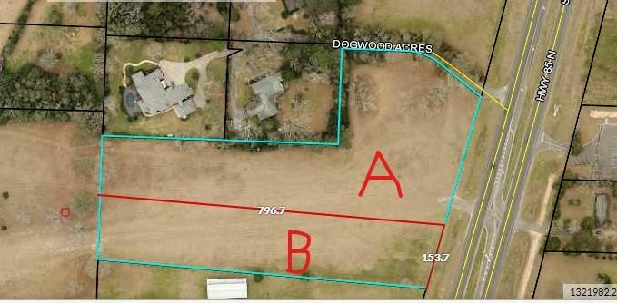 4+/- Acre parcel located just minutes from prime retail traffic. Many available options to have the property rezoned to commercial.