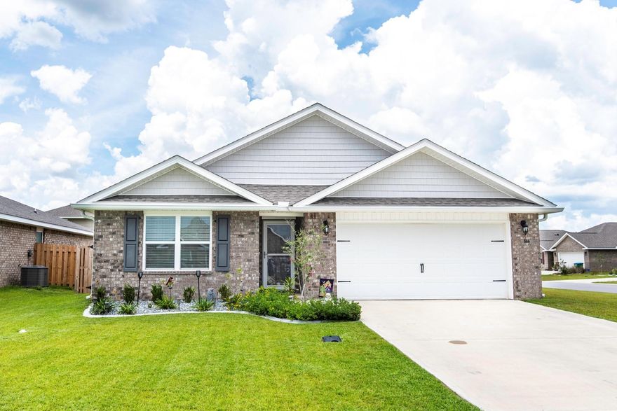 .UPGRADE ALERT!!!!! Come see all the extras in this beautiful 4-bedroom, 2 bath home in the newly-developed Red Stone Commons neighborhood. This corner-lot family home has many new bonus features like a Ring doorbell, new ceiling fans throughout, new over-sized refrigerator and back splash in the kitchen, gutters all around, newly installed privacy fence, storm door, newly installed window blinds, and lush landscaping.  The Red Stone Commons community has a sparkling pool and summer kitchen area for its residents to take advantage of for BBQ's and parties all year round.  Riverside Elementary is walking distance and the North Okaloosa Medical Center is just minutes away. Come and see this wonderful family home before it's gone!