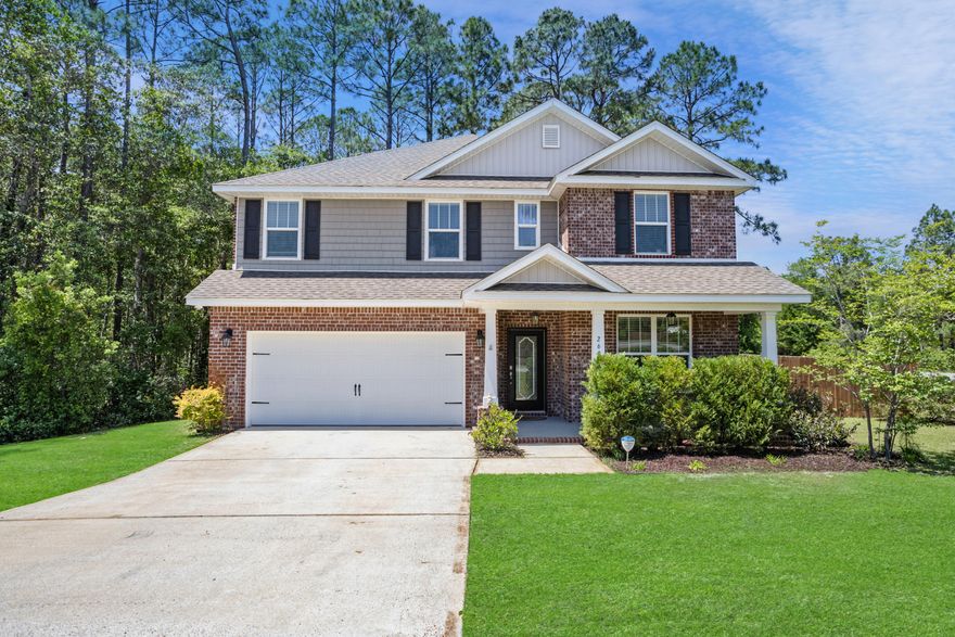 Fall in love with this exquisite 5 bedroom / 2.5 bath home Navarre! The great layout offers maximized living space downstairs along with the privacy and roominess that comes from having all bedrooms upstairs. There is a nicely positioned dedicated office space as you enter the home. Just beyond the office are the open-flow dining room, kitchen, and living room. The kitchen features ample cabinet space, a large center island, stainless steel appliances, and granite, which graces all countertops in the home. Upstairs, the primary bedroom hosts an en-suite bathroom with double vanity, garden tub, separate shower, and a roomy walk-in closet. Other highlights of this home are the indoor laundry, two-car garage, and fully fenced backyard with a sprinkler system. Schedule your showing today!