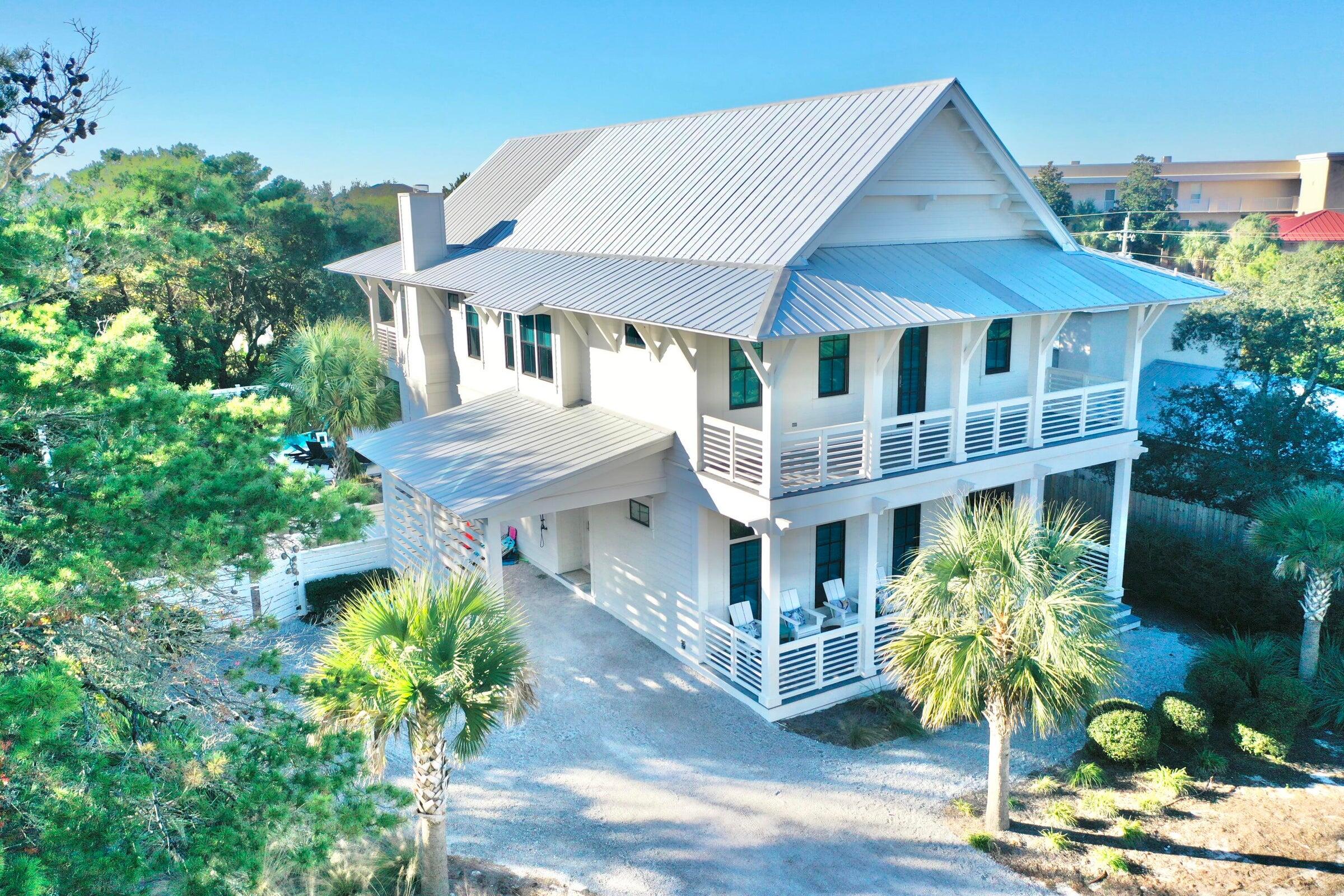 Welcome to 45 Mary Street, an extraordinary opportunity to experience the epitome of coastal living on the coveted west end of 30A. With rental projections exceeding $180K annually, this 2021-built residence combines modern design with timeless coastal charm.Spanning 3,664 square feet, this thoughtfully designed home offers 6 bedrooms, 6.5 bathrooms, and expansive gathering spaces tailored for multi-generational enjoyment. From the moment you step through the entryway, you are greeted by an atmosphere of serene sophistication. The great room, anchored by an oversized living area, flows seamlessly into a gourmet kitchen and dining space--perfect for entertaining, hosting family meals, or creating memories that last a lifetime. Blurring the line between indoor and outdoor living, the home opens gracefully onto a private retreat. A large patio, lush landscaping, and a sparkling private pool create the ideal setting for relaxation and recreation. The oversized lot enhances privacy while offering abundant space for enjoying the natural beauty of 30A.
Positioned just a short walk or golf cart ride from the sugar-white sands and emerald waters of the Gulf, 45 Mary Street ensures you're always close to the best of 30A. From world-class dining and boutique shopping to tranquil coastal escapes, every element of the lifestyle you desire is right at your doorstep.
Reach out to us today for cost to own and rental figures.