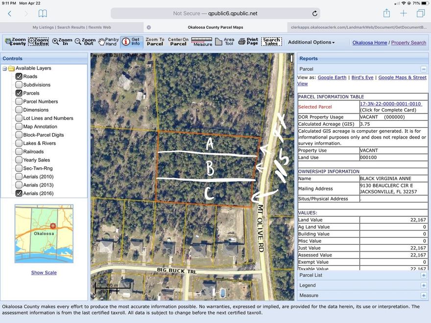 Bring your house plans!! 1.25 AC level ground to build you dream house!! Lovely neighborhood and additional land available!!
