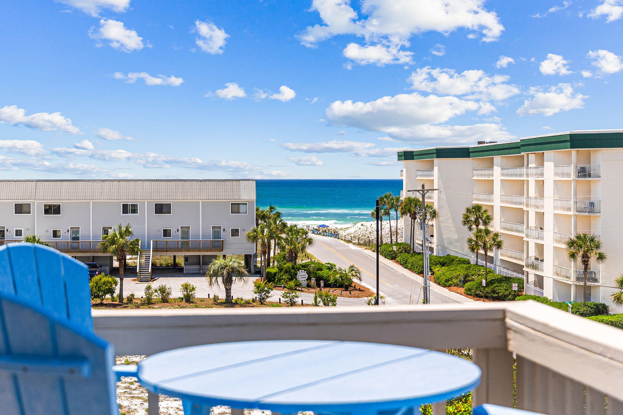 Welcome to your dream beach condo located South of 30A just past Eastern Lake! Unit 307A at Beachfront II Condos is where modern luxury meets coastal charm. This expertly renovated and professionally decorated two-story loft unit, is your ultimate beachside retreat. Perched on the top floor and nestled in a corner, this unit offers unparalleled privacy and breathtaking views of the Gulf of Mexico with a bonus view of the adjacent Coastal Dune Lake. Step inside to discover a haven of comfort and style. The foyer boasts shiplap walls leading to a newly remodeled bathroom featuring a custom pebble-stone floor and elegant ceramic tile shower.
The kitchen and den area impress with soaring 18-foot vaulted ceilings and an oversized loft bedroom overlooking the space. Granite countertops, stainless steel appliances, and custom cabinetry elevate the culinary experience, while the den offers a cozy retreat. Natural light floods the space through numerous windows, enhanced with two sliding glass doors that lead to the expansive wraparound balcony.
After a long day of outdoor activities, you can unwind on the balcony while taking in the breathtaking sunsets over the gulf.
Located in a well-maintained building, just steps away from the public beach access, this building offers amenities such as heated swimming pool and hot tub, newly remodeled gazebo, and grilling areas for entertaining. This condo is the perfect beachside oasis for full-time residents or those looking for an investment property with rental actuals netting over $55K/Year!
Don't miss out on this opportunity to own a piece of paradise.