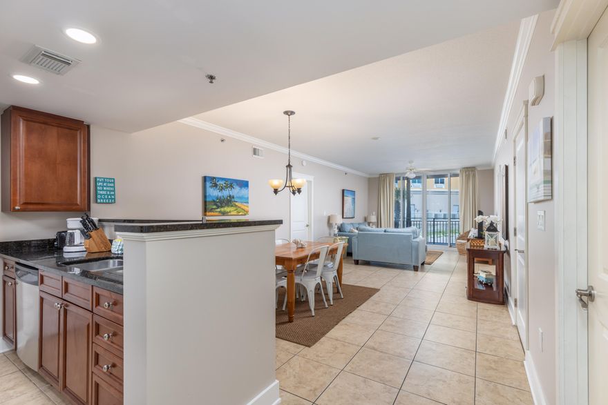 Totals $67,400 payout for 1/1/23-8/31/23. Sold fully furnished. Updates throughout the unit and FRESHLY painted. Waterscape is the most sought after resort in the area. It gets great rent revenue due to its vast amenities, and location. Unit A109 is a ground floor unit - tiled throughout, 1,292 sqft, 2 bedroom, 2.5 bath with bunks, unit in Building A (east building). Nicely designed with both Bedrooms and LR with access onto the balcony which faces east/southeast- slight view of Gulf from master bedroom sliding glass doors. It is next to the parking garage as well as the pool deck and beach, thus it is in high demand by renters due to this unit's excellent location. No elevator is needed which makes it a total convenience! This unit grossed $64,672 in 2021, and $60,727 for 2022.