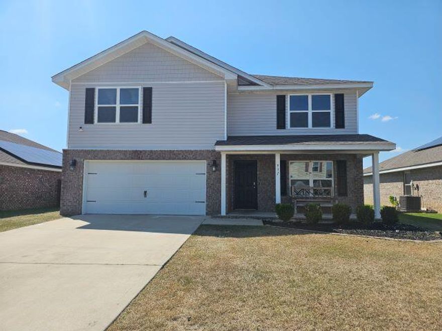 AVAILABLE NOW-Stunning 5 bedroom 3 bath nestled in desirable Redstone Commons!  Providing over 2600 sf of living space, this beauty sports an open floor plan, granite countertops, large media room on the first floor with an extra bonus loft upstairs!  Large fenced in back yard perfect for entertaining.  Non-warranted washer and dryer provided! Community pool, covered grilling and picnic area, playground and a dog park.  Schedule your tour today! Credit and criminal background check required.  Applicants to verify items of importance such as room measurements and school zones.  Pets allowed with owner approval and $400 nonrefundable pet fee.