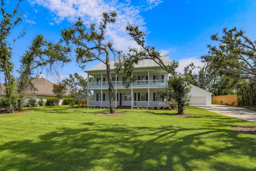 Rare waterfront listing on Robinson Bayou in King's Point boasts just under 5,000 square feet of living space with 4 bedrooms, 3 full baths, 2 half baths and a third floor recreation room all located on over half an acre with an oversized garage, workshop and a POOL! You will find many windows in this home providing a multitude of natural light, wood burning fireplaces in the family room, living room, and master bedroom, recessed lighting and ceiling fans throughout. This amazing home has an eat in kitchen with updated industrial lighting, granite countertops, custom wood cabinets, tile floors and a butler's pantry. The formal dining room, living room and family room have brand new beautiful hardwood flooring and crown molding. The family room boasts a wet bar with a wine cooler and