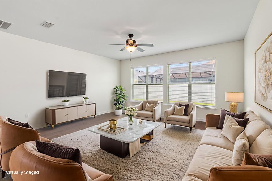 Located in the highly sought-after Breakfast Point community of Panama City Beach, this well-designed four-bedroom, three-bathroom home offers spacious living, modern conveniences and a welcoming neighborhood atmosphere. With an additional office space and a flexible extra room that can serve as a formal dining area or playroom, this home is thoughtfully laid out for both work and leisure. The open-concept kitchen and living area provide a welcoming space for gatherings, while the split floor plan ensures privacy, with separate areas for the additional bedrooms and the primary suite tucked away at the back of the home.Assumable Loan of 4.75% Available Newly Painted entire inside!