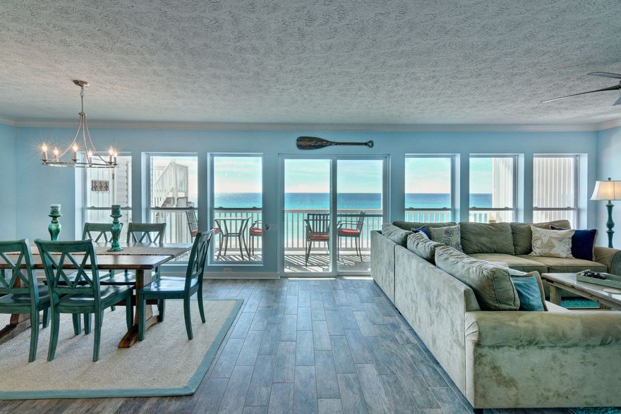 GREAT NEW PRICE  Amazing unobstructed Gulf views from this stunning, sought-after Sugar Dunes gem. Stairs from your spacious private Gulf-front balcony lead directly onto the sugar-white sands of Seagrove Beach. A recent major remodel includes new flooring, carpet, new custom-built kitchen with Quartz countertops and stainless-steel appliances   A 2-car private garage with a 15' x 15' secure owner storage room is included with this unit. A garage is a rare find in a beachfront condo. Recent condo upgrades include installation of high impact glass windows and doors, new roof, new siding and more. Strong rental history with over $85,000 in yearly gross rentals. Sugar Dunes is a 24-unit gated luxury condominium conveniently located close to many shops, restaurants, recreation activities and the bike path that runs the entire length of Hwy 30A. If you are looking for an amazing beach-front living experience for your family and a solid investment opportunity, this is the one.