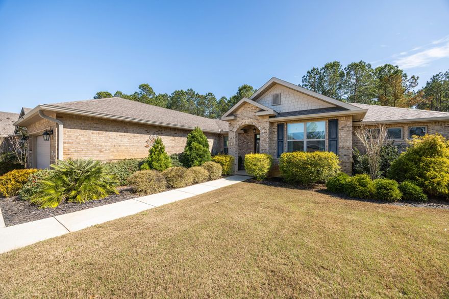 Showing off a new price tag of 10k less, and offering 5k in closing costs, this stunning 4BR/3BA Verona Floor Plan in Brighton of Hammock Bay is one you will wish you didn't miss! This meticulously maintained 2,931 SF home boasts soaring 12' ceilings and an array of custom upgrades, creating a bright, open living space perfect for entertaining. The gourmet kitchen is a chef's dream, featuring Kitchen Aid stainless steel appliances, including a 36' gas cook top, wall oven, large island, 42'' tall cabinets with pull out organizers, a modern glass tile backsplash, a custom walk-in pantry, and a butler's pantry/coffee bar. Designed for both comfort and functionality, this open-concept floor plan maximizes entertaining space and serves as the heart of the home. The primary suite is a luxurious retreat, featuring an elegant entry foyer leading to a spa-like en- suite with a separate tiled walk-in shower, garden tub, dual vanities, and two spacious walk-in closets.  There are three additional bedrooms, one of which has its own en-suite bathroom making it perfect for guests. A formal dining room, an enclosed office/flex room, and a generously sized laundry room finishes off the inside of the home.
Step outside to the newly expanded screened lanai, the perfect space to enjoy the Florida lifestyle year-round. Whether sipping your morning coffee or unwinding after a long day, this private outdoor oasis backs to the preserve and doubles your entertainment area. If that wasn't enough this home comes with a whole house Generac generator ($16,000 value) ensuring your families peace of mind, comfort, and safety. Schedule your private tour today and see if this is the next place you will call home! 

Additional Highlights:
*Modern, updated secondary bathroom with tiled walk-in shower
*Oversized diamond-pattern tile flooring throughout for easy maintenance
*Extended two-car garage, ideal for large vehicles and extra storage
*Large outdoor storage shed
*Desirable split floor plan for added privacy

Hammock Bay Community:

That's not all!! You will fall in love with Hammock Bay a premier master planned residential community located along Highway 20 renowned for its unparalleled amenities. You feel like you are living in a 5-star luxury resort!! Living the dream, non-ending vacation! This 3,200 acres serene community is a unique, sought after and environmentally responsible community that offers a one of a kind lifestyle for residents of all ages, a 25 meter lap pool and two (2) resort-style pool), 4000 sq.ft. state-of-the-art 24-hr fitness center, lighted basketball, tennis and pickleball courts, 2 dog parks (one provides an outdoor doggy-washing station and drinking-bubblers), a beautiful private clubhouse for parties and other functions complete with a full kitchen and a private theatre. There are putting greens, picnic and outdoor cooking facilities, a gorgeous gazebo, outdoor theatre with courtyard, and a lovely General Store.

Amenities come with keyless access and campus security.

Miles of serene walking and hiking paths, green spaces, stocked ponds, and a private bay clubhouse with 480' of shoreline on the Choctawhatchee Bay and 500 ft. long dock with boat moorings and fishing pier.

A Town Square-lawn-style outdoor amphitheater with spectacular LED TV for concerts, movies and sports is established gatherings and events held throughout the year! The new Props Brewery and numerous food trucks are now in the town square. There is always something fun happening bringing the community together, such as holiday celebrations, a farmer's market every other Sunday, parties, movies, etc. We invite you to take a tour of this lovely home and experience first-hand Hammock Bay "way of life!"

Freeport is a vibrant, growing community on Choctawhatchee Bay, less than 30 minutes from the famous Emerald Green Gulf Coast beaches, 30A, and all the activities, dining and shopping that make this a special place! Easy commutes to beaches of South Walton, Destin, Niceville, major airports, Eglin and Hurlburt Air Force Bases, discover what makes Hammock Bay so fabulous!

There is 60-acre Sports Park featuring a multitude of ball field/park amenities on property adjacent to the east of this community.

Please note: All information is deemed to be accurate. Buyers are responsible to perform due diligence to verify all information of importance to them.