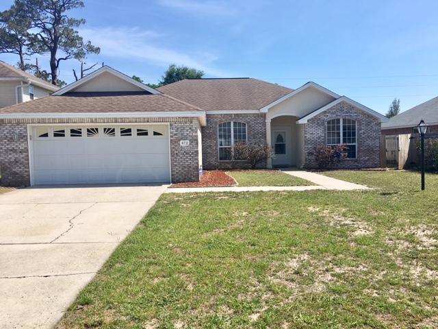 AVAIL: 1/19/18. FLEXIBLE S/D = TO 1 MO. RENT CAN BE MADE IN 2 MO. INSTALLMENTS IF QUALIFIED! PETS ALLOWED UPON OWNERS APPROVAL & W/ A $250-500 NON-REFUNDABLE PET FEE DEPENDING ON TYPE/SIZE/QUANTITY OF PETS! GORGEOUS ALL BRICK/STUCCO HOME! Stucco columns greet you as you approach the covered front entryway. Storm doors on front door as well as utility/garage door. Home features a split bedrm plan for extra privacy. Carpet & bamboo throughout & tile in the wet areas. Open living/kitchen/dining combo. Living rm features recessed lighting, crown molding, gas fireplace, surround sound wiring & speakers & vaulted ceilings. Eat in kitchen features a bkfast bar, lots of cabinetry, pantry, recessed lighting, crown molding, tiled back splash, garbage disposal & all appliances in place (to include