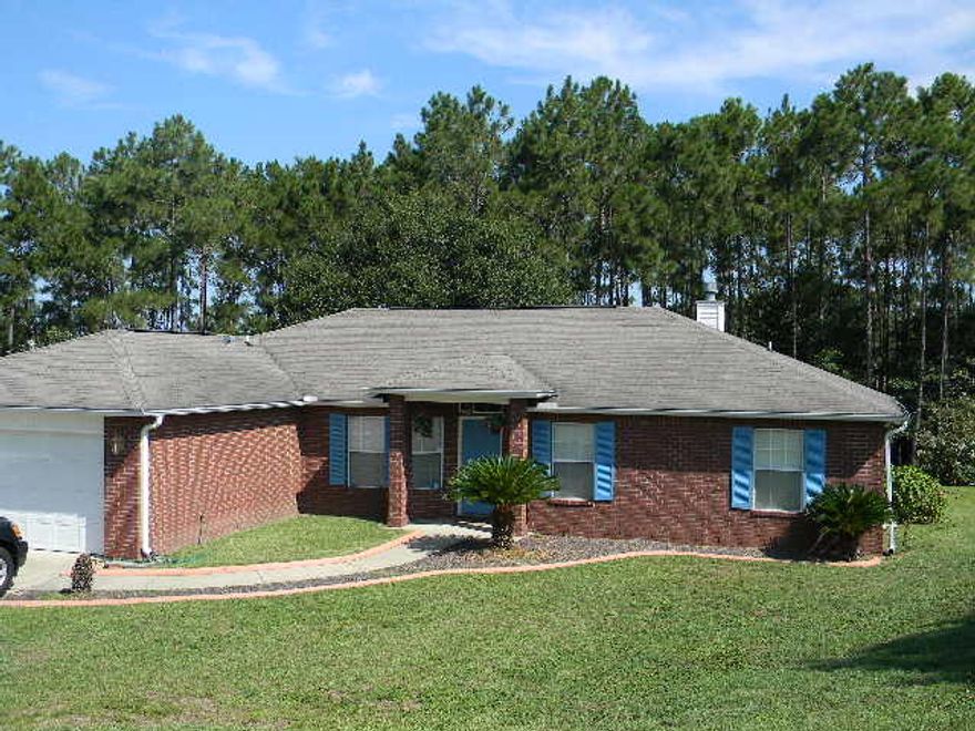 SOUTH OF I-10!! GREAT 4 BR/2 BATH HOME!! CLOSE TO EVERYTHING- Duke Field, 7th Special Forces, Eglin, beaches, shopping... Wonderful split bedroom plan, with formal dining, kitchen/breakfast room, inside laundry, large family room with vaulted ceilings & fireplace, large master suite - master bath with double vanities, garden tub, separate shower and 2 walk-in closets. Kitchen is very spacious with an island, pantry and plenty of cabinets & counter space! All appliances, including washer & dryer (as-is) will remain. Landscaped back yard with retainer walls create a flat yard area. Backs up to nothing but woods. THERE'S SO MUCH MORE...MAKE YOUR APPOINTMENT TODAY!! BRING ALL OFFERS!! Buyer to verify any/all information deemed important to them.