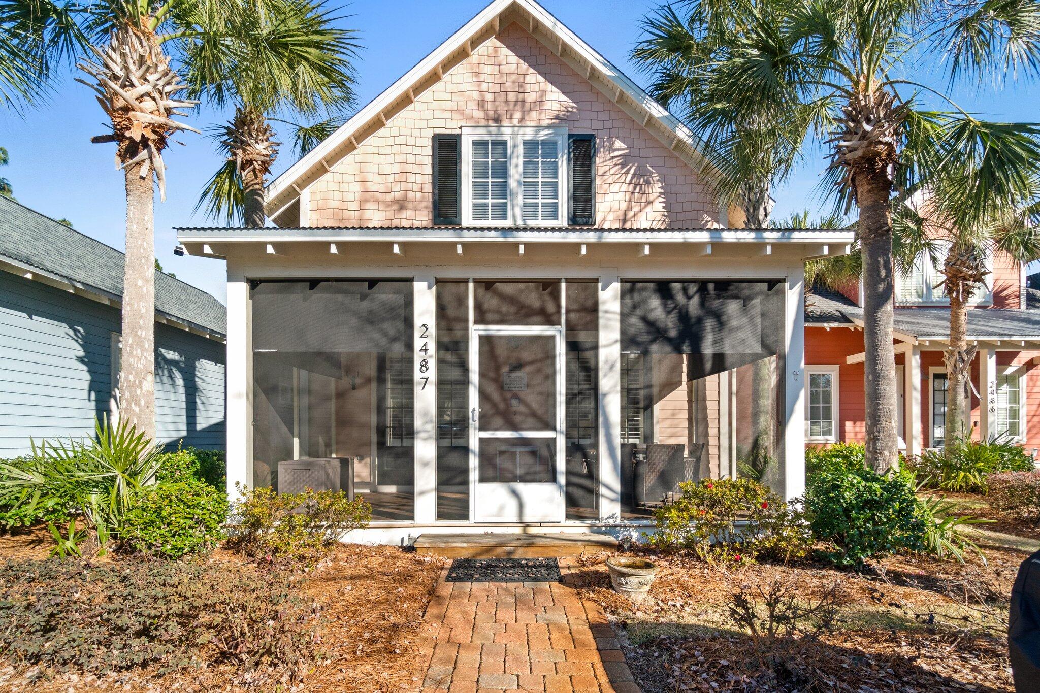 Tucked away in the charming and serene Bungalos at Sandestin, this inviting three-bedroom, three-and-a-half-bathroom home offers a perfect blend of comfort and convenience. Whether you're searching for a primary residence, a relaxing vacation getaway, or a property with rental potential, this turnkey home is ready to welcome you.Ideally situated just a short stroll from the neighborhood pool and putting green, this home comes fully furnished with tasteful decor and includes a 6-seat golf cart--perfect for easy access to Sandestin's private Gulf beaches, the marina, and the shopping and dining options at The Village of Baytowne Wharf and Grand Boulevard. Recent updates, including a new roof and HVAC system and fresh interior paint throughout add to the home's appeal and practicality.The living area features a cozy gasfireplace and French doors that open to a screened-in front porch, a peaceful spot to enjoy your morning coffee or unwind with an evening drink. The first-floor primary suite offers hardwood flooring, ample storage, and a private en-suite bath. Upstairs, two generously sized bedrooms each feature walk-in closets and private baths, ensuring space and comfort for family and guests. Additional enclosed attic storage keeps everything neatly organized.
The backyard, shaded by mature palms and enclosed by a new 8-foot privacy fence, offers a tranquil outdoor space for relaxing, entertaining, or letting pets play. The included golf cart, recently upgraded with lithium batteries, ensures worry-free transportation around the resort.
The Bungalos neighborhood is known for its friendly, laid-back vibe and classic Florida cottage-style architecture. Residents enjoy access to a heated pool and putting green, as well as the neighborhood's lush landscaping and welcoming atmosphere.
Within the gates of Sandestin, life is connected by miles of golf cart and pedestrian pathways that meander through lush live oak groves, scenic lagoons, and meticulously landscaped fairways. Spanning over 2,400 acres from the bay to the beach, Sandestin Golf and Beach Resort is a playground of premier amenities: four championship golf courses, 15 world-class tennis courts, a full-service 226-slip marina, and miles of biking and hiking trails await. Experience dining at its finest with celebrity-chef restaurants and a variety of shopping at The Village of Baytowne Wharf, Grand Boulevard, and the Market Shops of Sandestin. Relax and rejuvenate at the full-service spa, or take in the area's natural beauty while staying active.
With its thoughtful design, convenient location, and access to resort amenities, this home is an excellent choice for those seeking the best of coastal living.