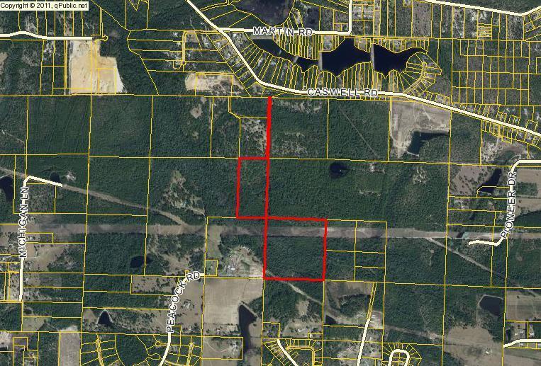 Great recreational and hunting tract close to Hwy 90 and Hwy 331 North in North Walton County. Mostly wooded and ready to be set up with green fields and shoot-houses.