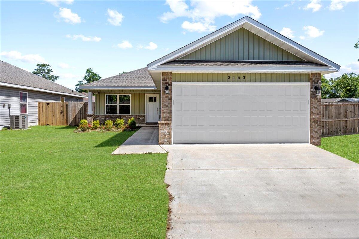 Welcome to this beautiful 4 Bed, 2 Bath home with open living space! Located in a growing yet quiet Crestview area, this home offers the perfect blend of comfort, style, and functionality. It is an easy drive to the airport, military base, and the beaches of Fort Walton Beach/Destin while being within minutes of the popular ''Blackstone Golf Course''. Step inside to find a bright, open-concept layout that seamlessly connects the living, dining, and kitchen areas; ideal for both family gatherings and entertaining guests. The kitchen boasts sleek granite and quartz countertops, providing both elegance and durability. The large, fenced-in backyard is an absolute highlight; perfect for outdoor activities, gardening, or simply relaxing in privacy. Don't miss out on this incredible opportunity.