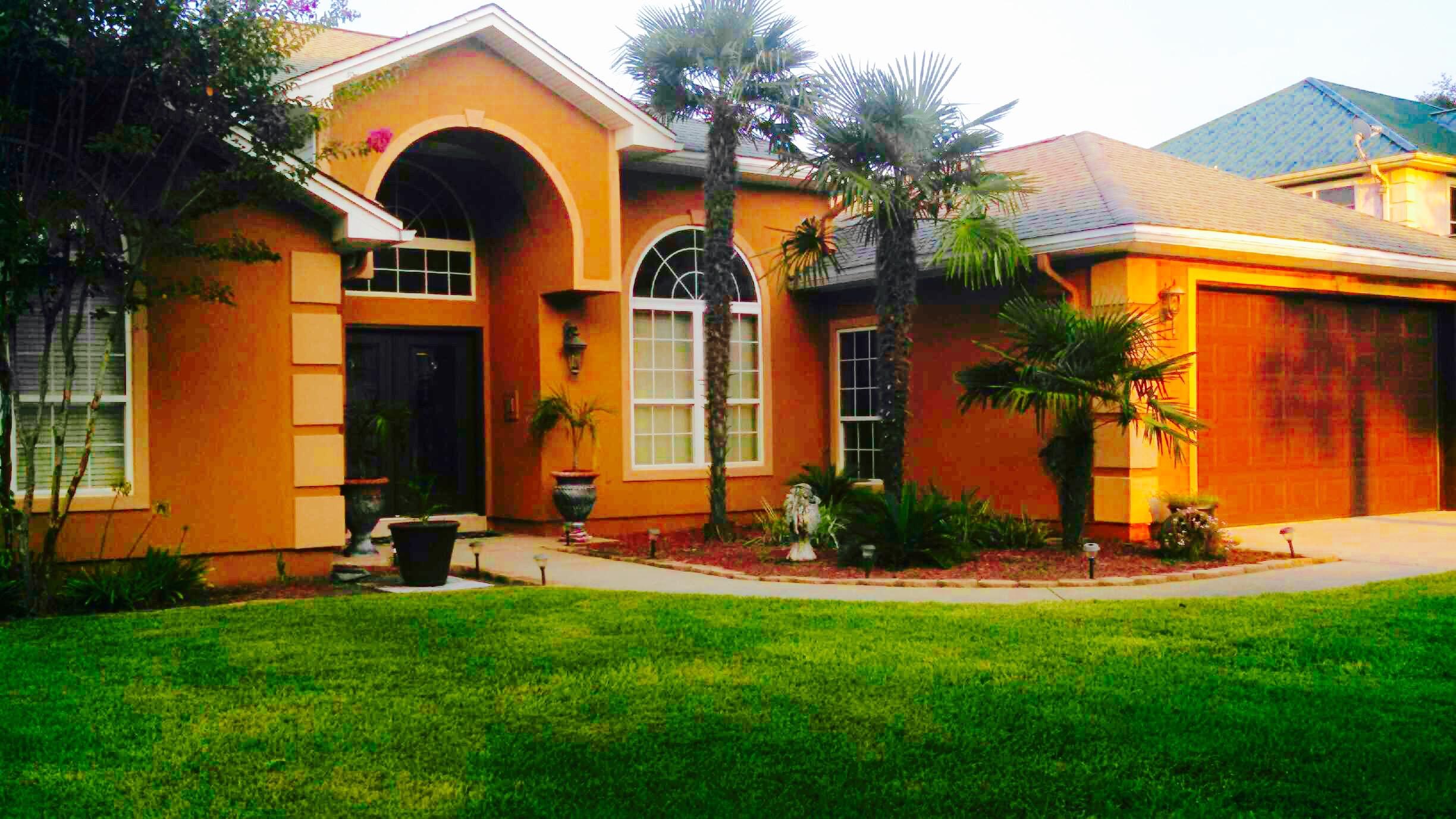 Waterfront Estate located on Garniers Bayou in Fort Walton Beach. This nearly one acre waterfront property has a dock and 2 boat lifts. Split bedroom floor plan features 2 master suites, a 3rd Bedroom, 3.5 bathrooms, formal dining room and spacious office. The custom kitchen has new Stainless Steel GE Profile Appliances, Double Ovens, Granite Countertops, Oversized Center Island, Tiled Backsplash, and newly refinished cabinetry. In addition to the living room there is a large family room across the rear of the home with a gas fireplace and waterfront view. High ceilings and Large Windows, Lots of Light and a gorgeous view. Large Master Suite can easily house King Sized Furniture. Long Gated Driveway Affords a Tremendous Amount of Privacy. Call today to schedule your private showing
