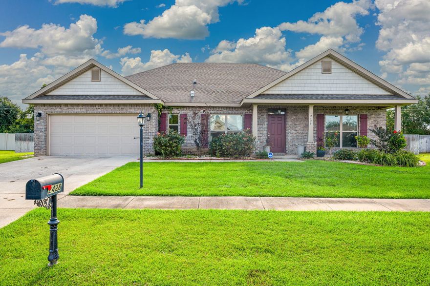 Absolutely beautiful 4 Bedroom, 2 Bathroom, Like New, all brick home in North Crestview neighborhood! Home sits on level half acre lot with an open floor plan with a spacious kitchen and separate dining room. Very wide and open back yard! 4th bedroom can double as an office!Seller offers $3,000 towards buyers closing cost!